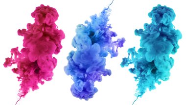 Sudaki akrilik renkler. Soyut arkaplan.