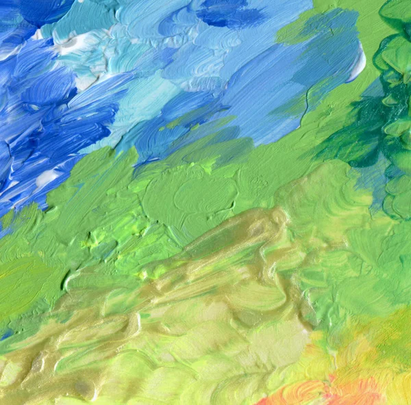 Pintura de pinceladas acrílicas de color abstracto . — Foto de Stock