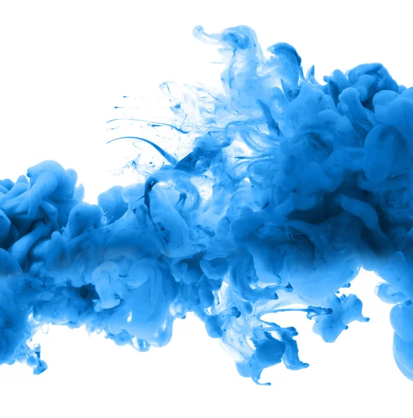 Acryl kleuren en inkt in water. Abstract frame achtergrond. Isol — Stockfoto