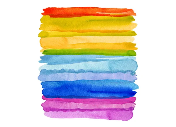 Watercolor brush strokes. Isolated. — Stock Photo, Image