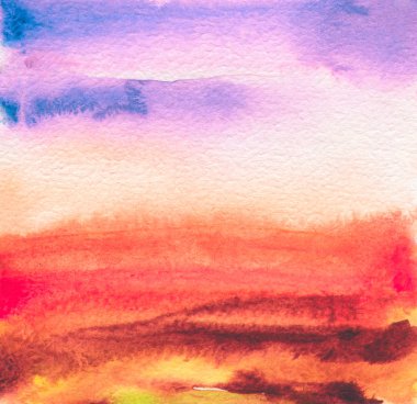 Soyut akrilik ve sulu boya boyalı çerçeve. Doku kağıt bac