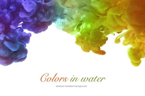 Akrylowa kolory i atramentu w wodzie. Rama streszczenie tło. — Zdjęcie stockowe