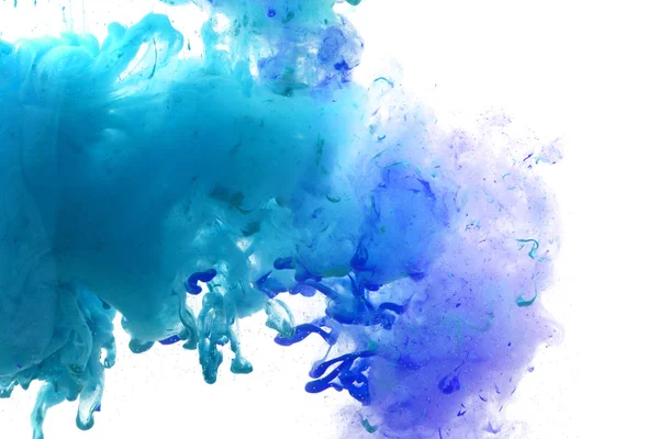 Acrylfarben und Tinte im Wasser. — Stockfoto