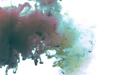 Akrilik renkler ve suda mürekkep. 