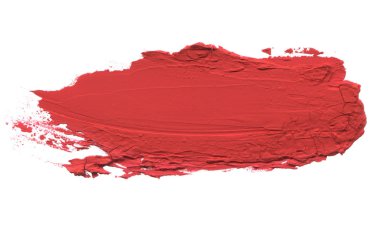 Akrilik renk fırça darbesi. İzole.