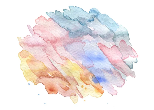 Abstract acrylic and watercolor brush strokes painted background — Stock Photo, Image