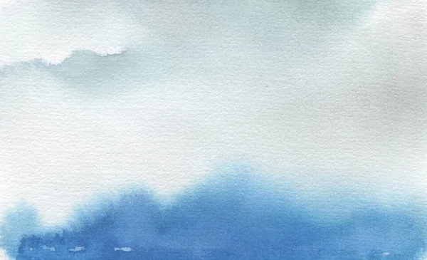 Abstract watercolor landscape blot painted background. Texture. — Stock Photo, Image