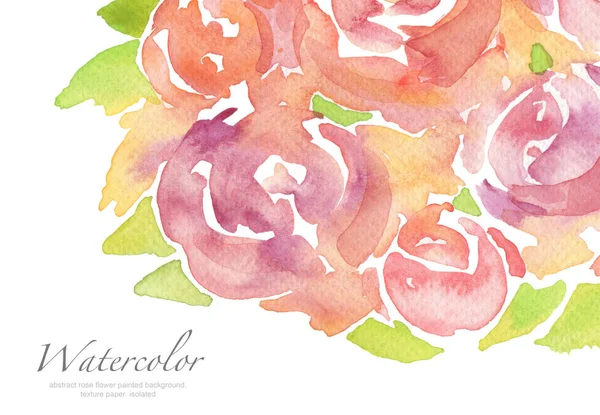 Acrylic and watercolor flower painted background. — Stock Photo, Image