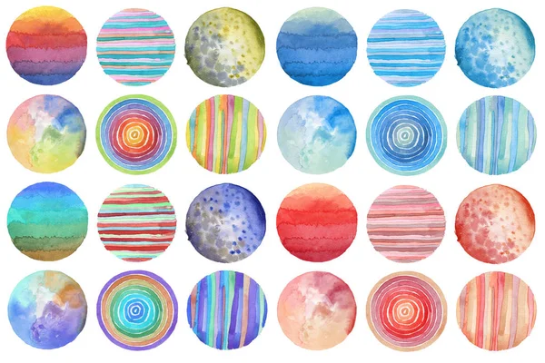 Abstract watercolor circle painted background. Texture paper. Is — Stock Photo, Image