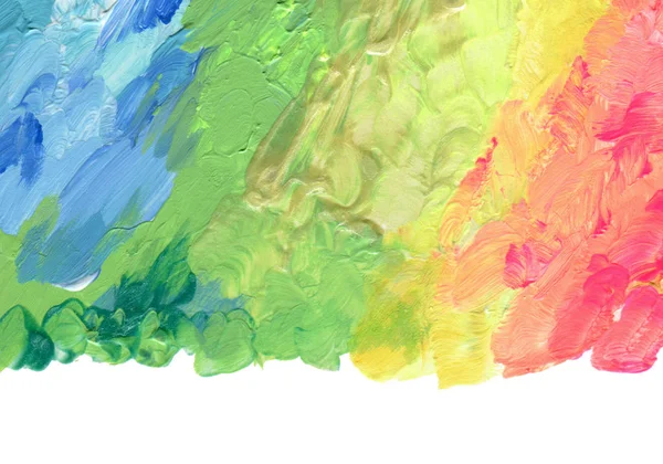 Abstracte kleuren acryl penseel streken verf. — Stockfoto