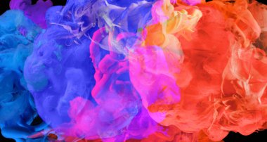 Sudaki akrilik renkler. Soyut arkaplan.