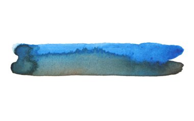 Soyut suluboya ve akrilik çizgi fırça darbesi izi resmi. Renk tasarım elemanı. Kumaş kağıdı. Beyaz arka planda izole edilmiş. Yatay uzun posterler, tebrik kartları, web sitesi, afiş, davetiye.