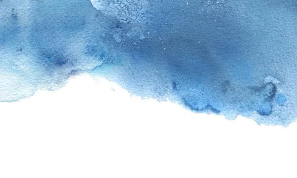 Streszczenie Chmury Akwarela Atrament Plamy Malowane Tło Papier Teksturowany — Zdjęcie stockowe