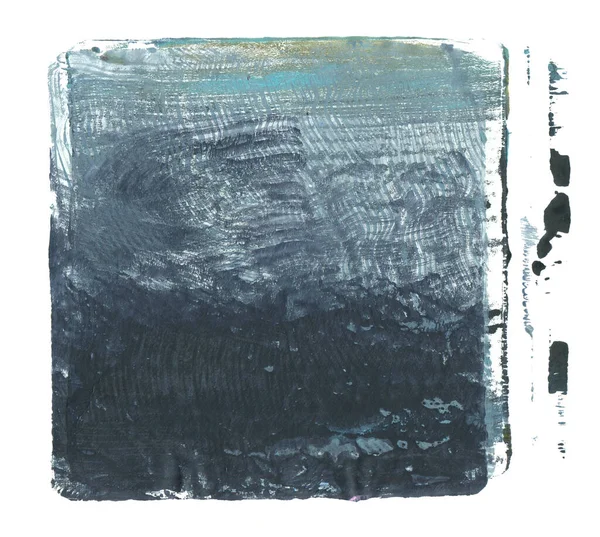 抽象的な色アクリルや水彩画 テンプレートのモニタリング キャンバスヴィンテージのグランジテクスチャの背景 正方形の形白に分離 — ストック写真