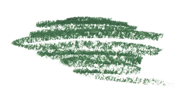 Green Oil Pastellslagstruktur Hvit Bakgrunn Isolert – stockfoto
