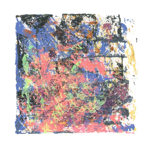 Abstracte Kleur Acryl Aquarel Schilderen Monoprinting Sjabloon Canvas Textuur Achtergrond — Stockfoto