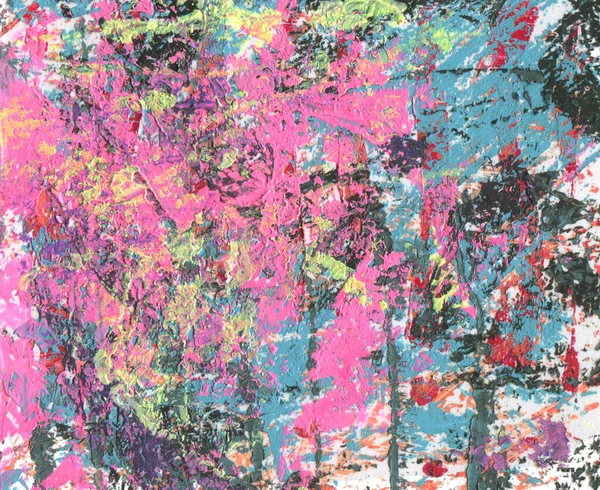 Pintura Acrílica Acuarela Color Abstracto Plantilla Monoimpresión Textura Lona Fondo — Foto de Stock