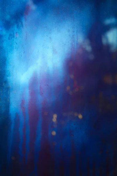 Old Dirty Dusty Window Glass Mystical Reflection Soft Focus Abstract — Stock Photo, Image