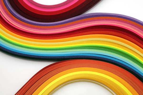 Astratto Colore Onda Arricciacapelli Arcobaleno Striscia Sfondo Carta Modello Stampe — Foto Stock