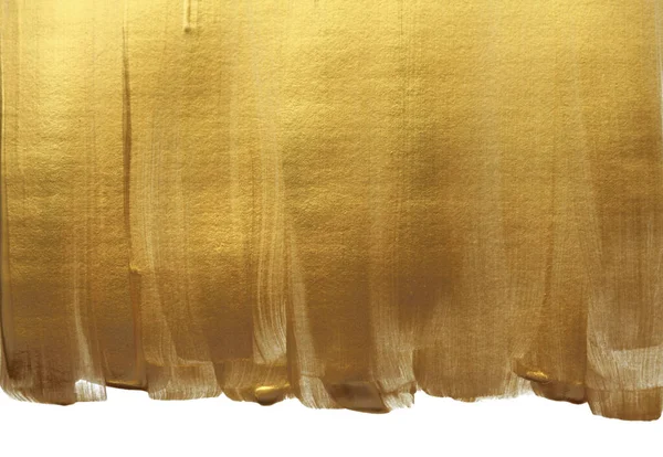 Astratto Oro Bronzo Superficie Colore Scintillante Vernice Striscio Pennellata Macchia — Foto Stock