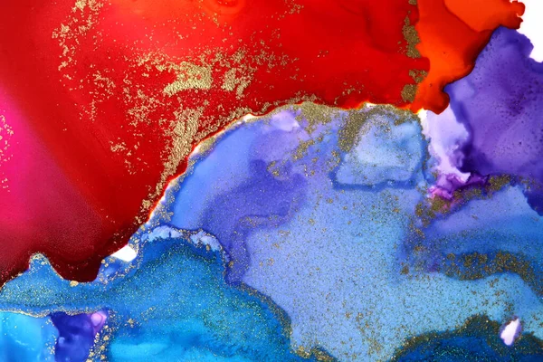 Art Abstract Paint Blots Background Alcohol Ink Colors Marble Texture — Stock Photo, Image