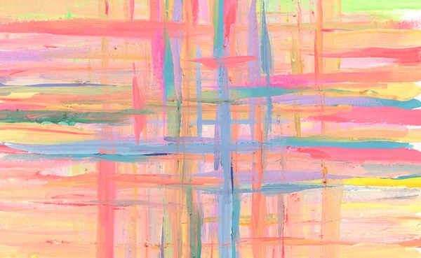 Abstracte Strip Smeren Brush Slag Acryl Aquarel Schilderen Kleurtextuur Achtergrond — Stockfoto