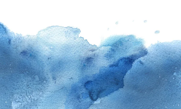 Aquarelle Abstraite Nuage Fond Peint Tache Encre Papier Texturé — Photo