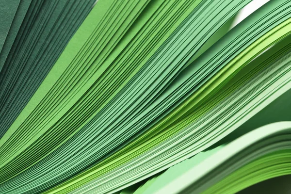 Abstrakte Farbverlauf Grüne Farbe Welle Curl Streifen Papier Hintergrund Vorlage — Stockfoto