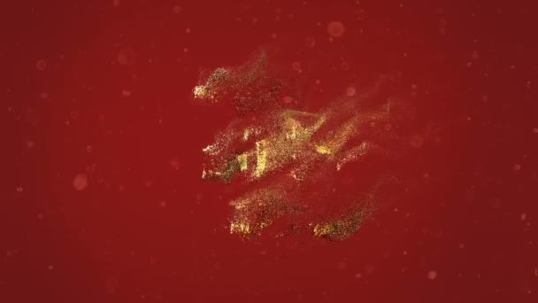 Joyeux Noël d'or boules en 2018 contre le mur gris 