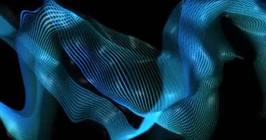 Mavi Soyut Holografik Gradyan gökkuşağı arkaplanı. 4k hareket grafiği. Moda tekstili, neon rengi, lava, nougat, karamel, amber, bal, yağ. Çevresel grafik tasarımı, ekran tasarımı.