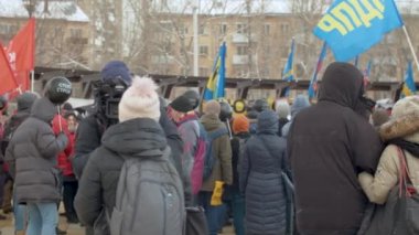 Moskova 'da protesto yürüyüşü