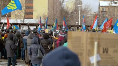Panorama Moskova 'da protesto yürüyüşü