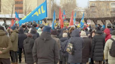 Moskova 'da inşaata ve parkların korunmasına karşı protesto