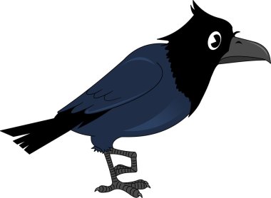 karga karikatür stil ikonu