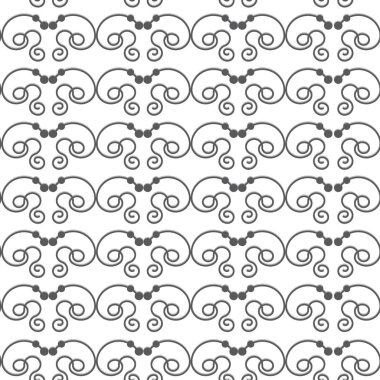 Sorunsuz girdap deseni. Kumaşlar, tekstil, kağıt, duvar kağıdı, web sayfaları, düğün davetiyeleri için arka plan. Vektör