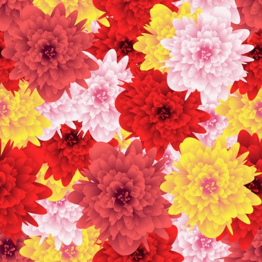 Dikişsiz desen çiçek. Kumaşlar, tekstil, kağıt, duvar kağıdı, web sayfaları, düğün davetiyeleri için arka plan. Vektör