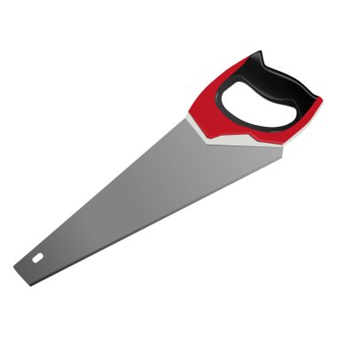 Beyaz bir arka plan üzerinde izole gördüm. Vektör 