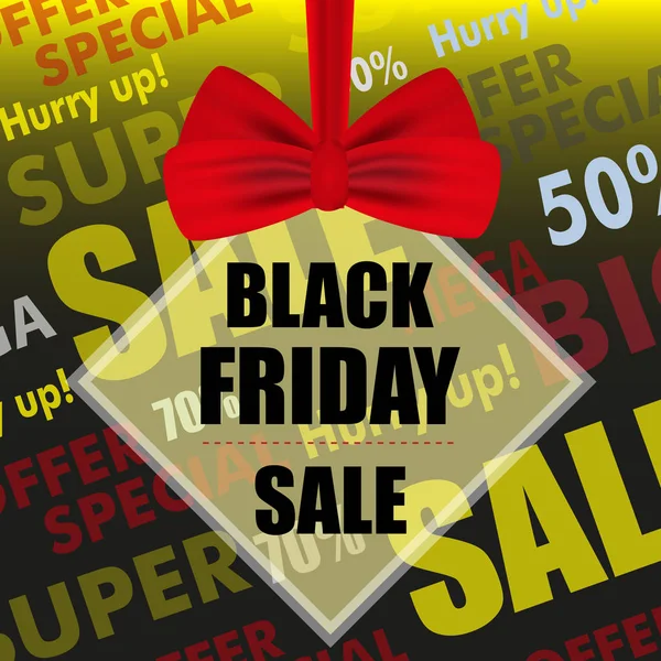 Siyah Cuma satış tasarım posteri veya başlığı. Vektör