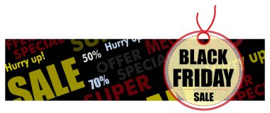 Afiş Black Friday Satılık. Şablon tasarım. Vektör 