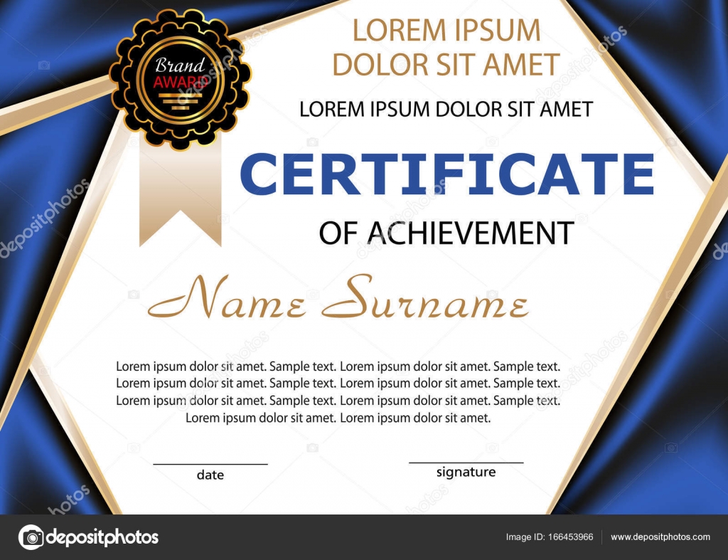 vector certificate winner certificate of achievement achievement award certificates