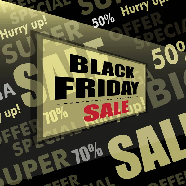 Siyah Cuma satış tasarım posteri veya başlığı. Vektör