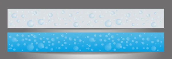 Hintergrund mit Seifenblasen. Banner für die Webseite setzen. Reinigungsservice. Vorlagen Standardgröße. Vektor — Stockvektor