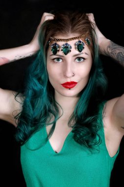 Lüks mücevher ile güzel kadın