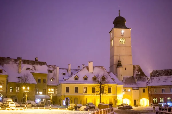 Sibiu en invierno — Foto de Stock