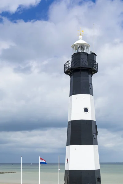 Vuurtoren in Nederland — Stockfoto