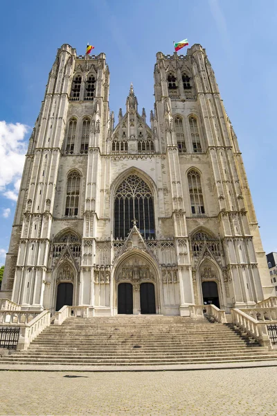 Bryssels cathedral, Belgien — Stockfoto