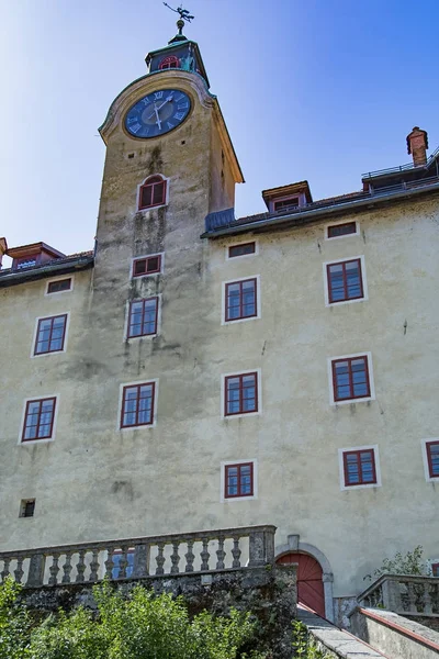 Idrija, Slovenia - castello della città — Foto Stock