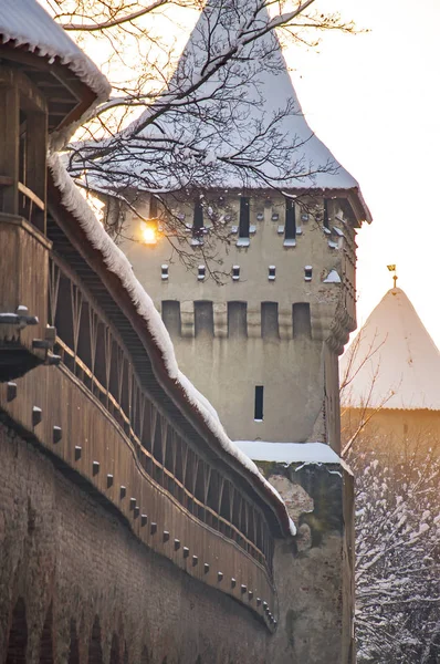 Sibiu en invierno — Foto de Stock