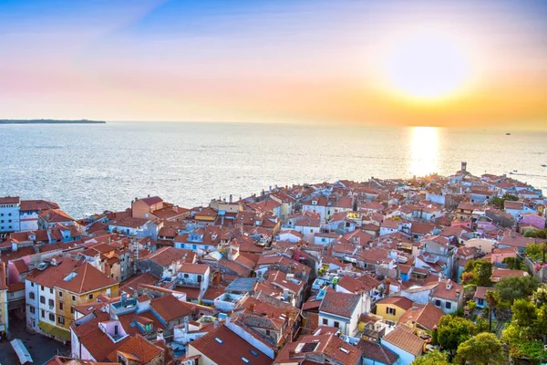 Piran Cidade Eslovénia Por Mar Adriático — Fotografia de Stock