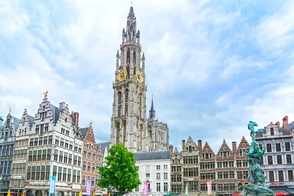 Antwerpen torget i Flandern, Belgien — Stockfoto